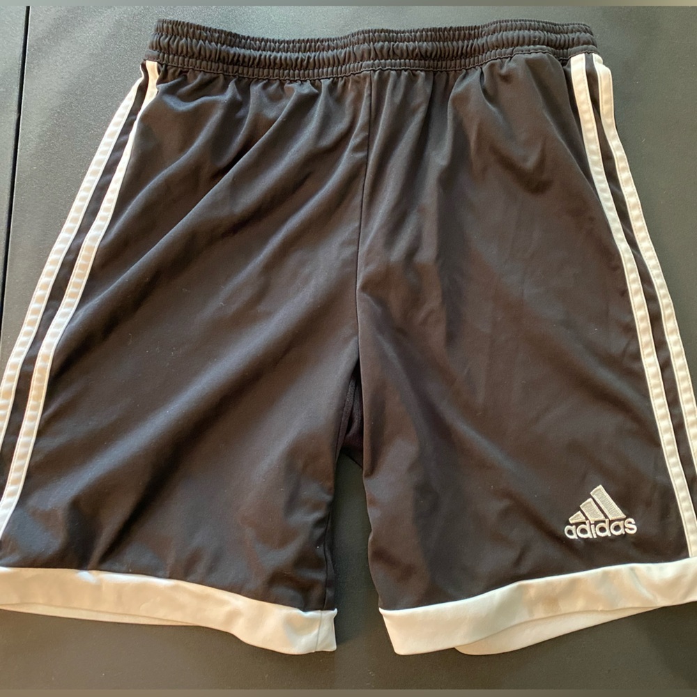 YL Black Adidas Gym Shorts
